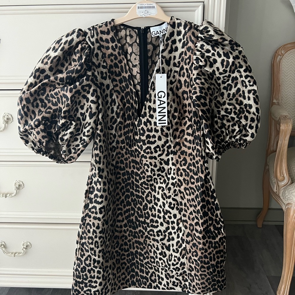 Ganni Leopard Dress from Saks